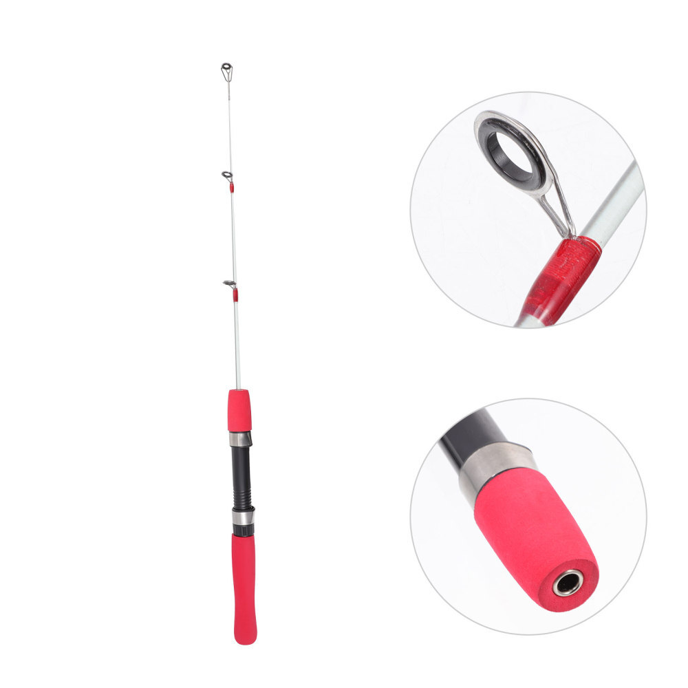 Baitcasting Ice Fishing Rod Lasting Use Comfortable Handle Solid