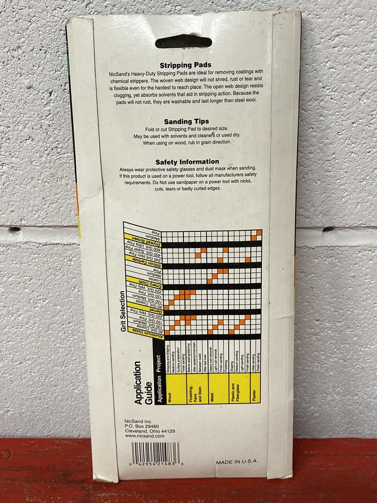Heavy Duty Stripping Pads - 2 Sheets - Size: 4 1/2”x11”