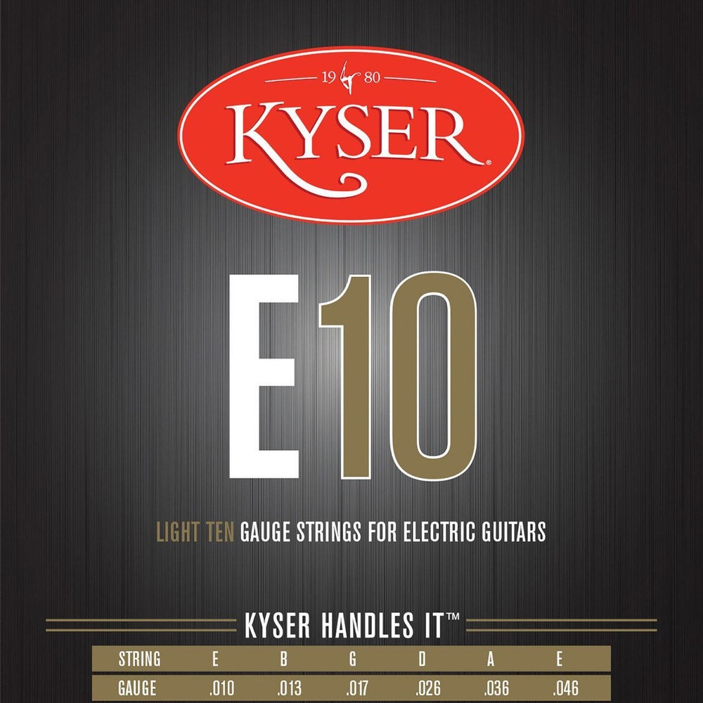 Kyser E10 Nickel Plated Electric Guitar Strings, Light