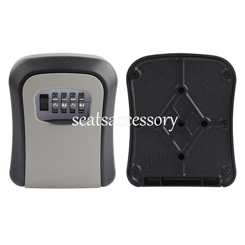 4 Digit Key Safe Lock Box Combination Wall Mount Security Storage Case Organizer