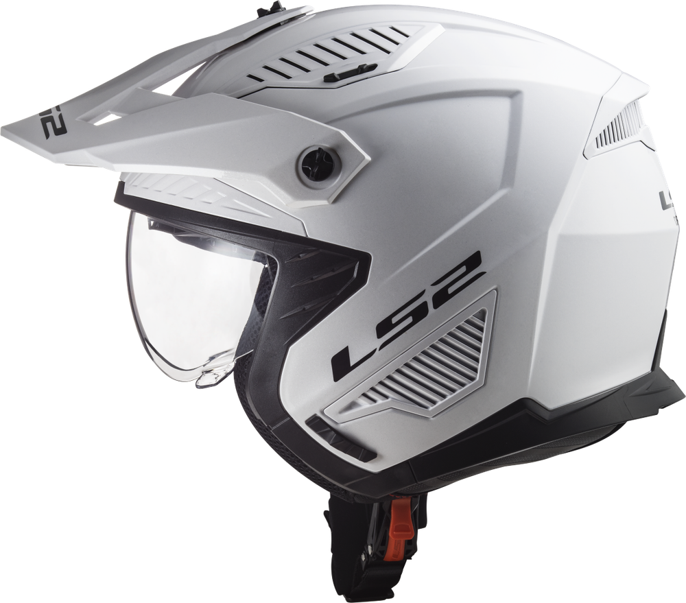 LS2 OF606 Drifter solid glossy white