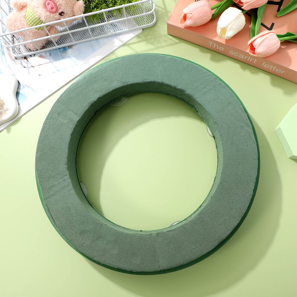 Flower Foam Ring with Mud Ring Block Artificial Floral Mud Ring Florist Wedding