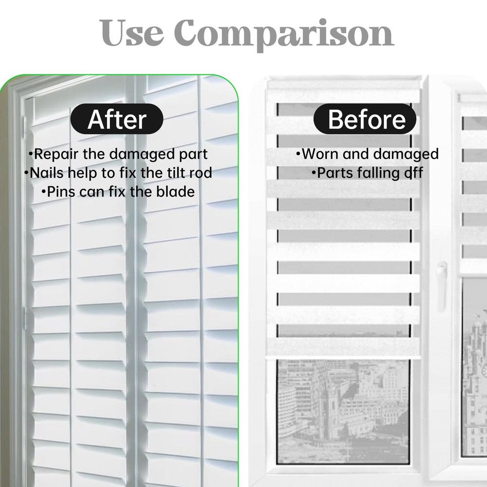 85 Pcs Shutter Repair Kit, Plantation Tool Set, Includes...