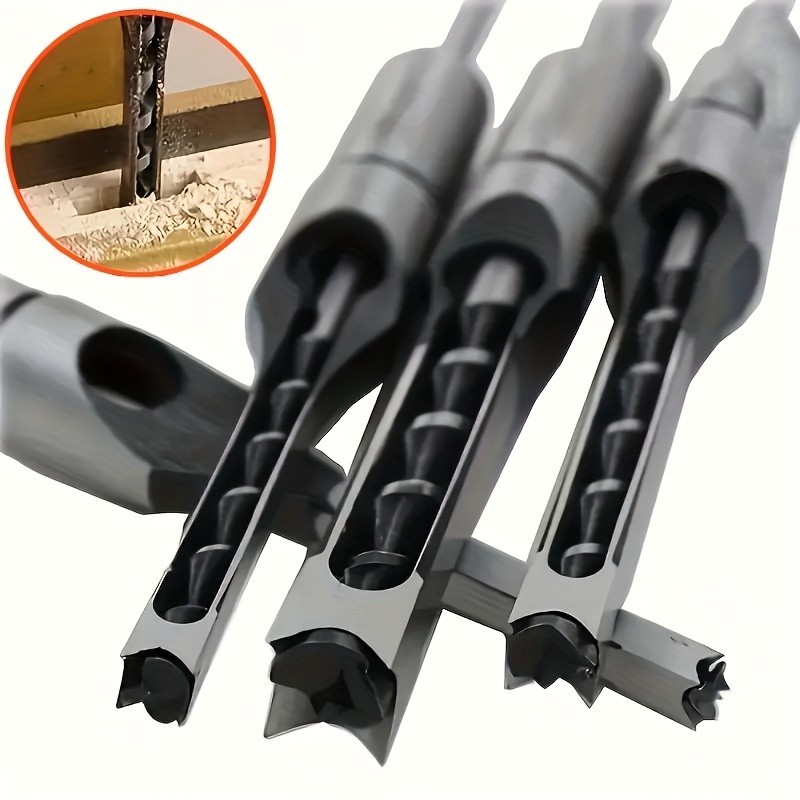 Woodworking Square Hole Drill Bit Set - Durable for Wood Drilling Projects