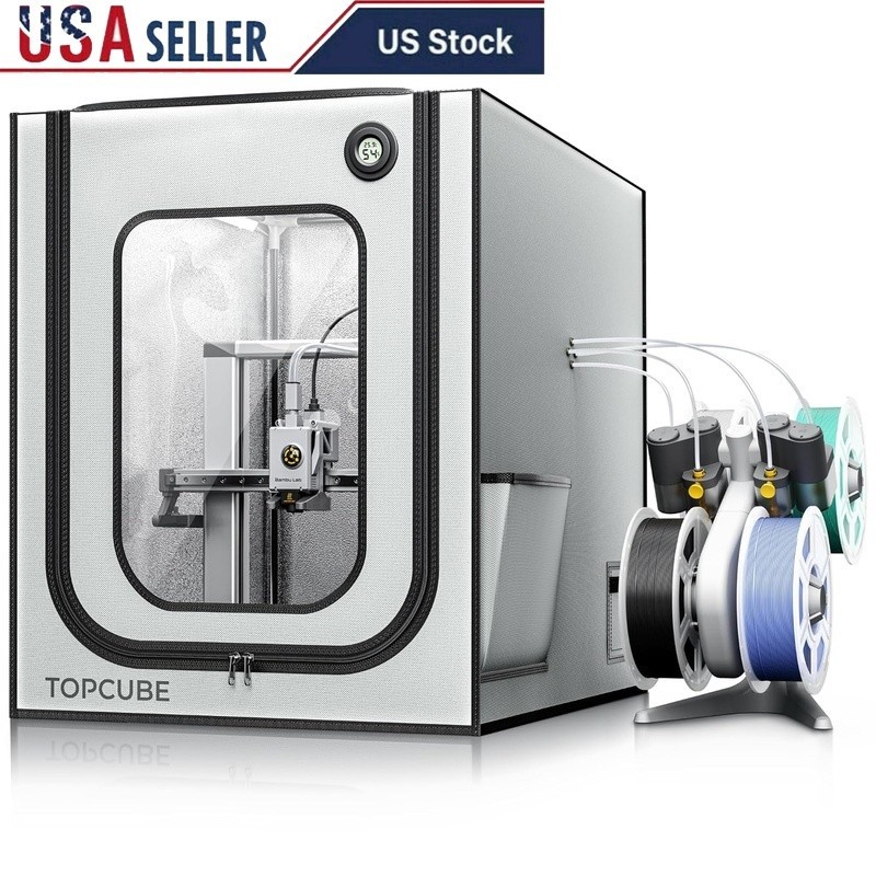 3D Printer Enclosure Dustproof Noise Resistant Temperature Control LED Light New