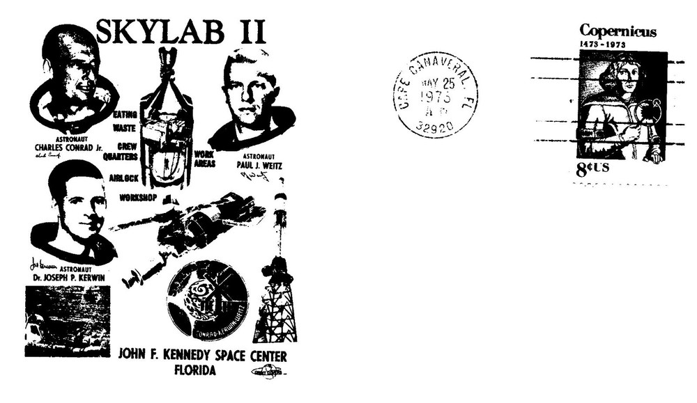 Skylab 2 Space Event Cacheted Cover unsealed Flap unaddressed  (SP87