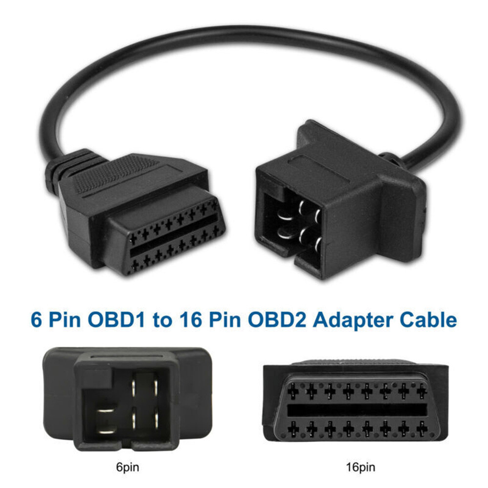 For Chrysler Jeep Dodge 6 Pin OBD to OBD2 Check Engine Adapter Cable Code Reader
