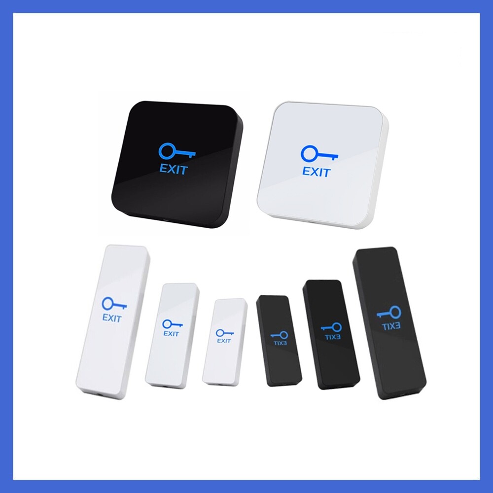 Door Touch Exit Button Push Home Release Switch Panel Access Control LED Light