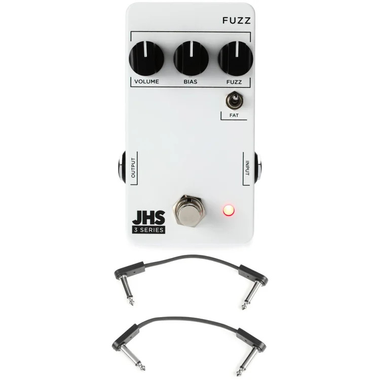 JHS 3 Series Fuzz Pedal with EBS Patch Cables