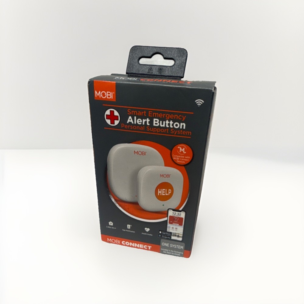 MOBI Connect Smart Emergency Alert Button Personal Support System WiFi Help New
