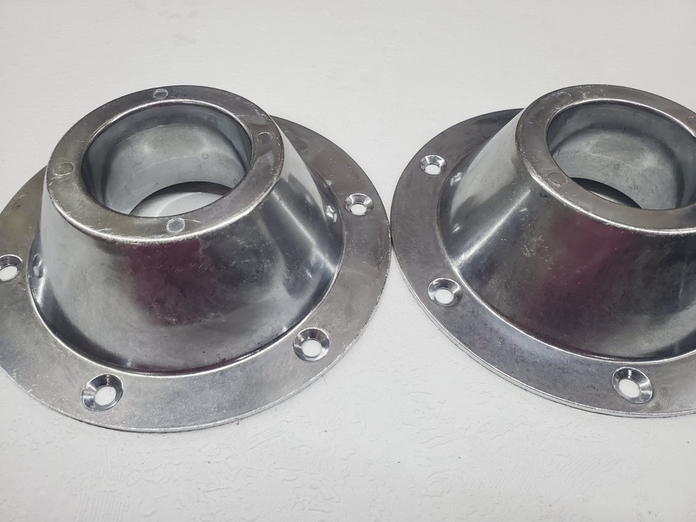 2RV Surface Mount Pedestal TABLE LEG BASE Aluminum 6 1/2" Dia for 2 1/4"