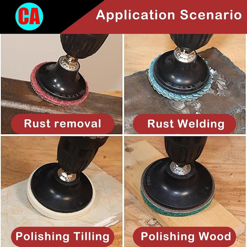 Aluminum Oxide Sanding Disc Holder with Quick Change Design for Die Grinders