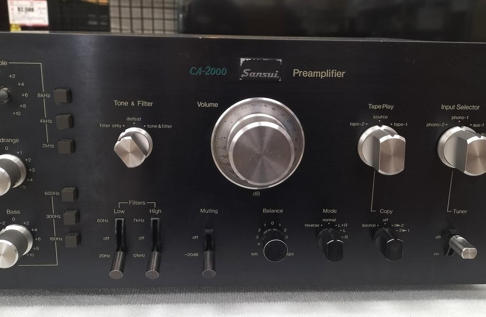 SANSUI CA-2000 Stereo Control Amplifier Used Tested Working Item, From Japan