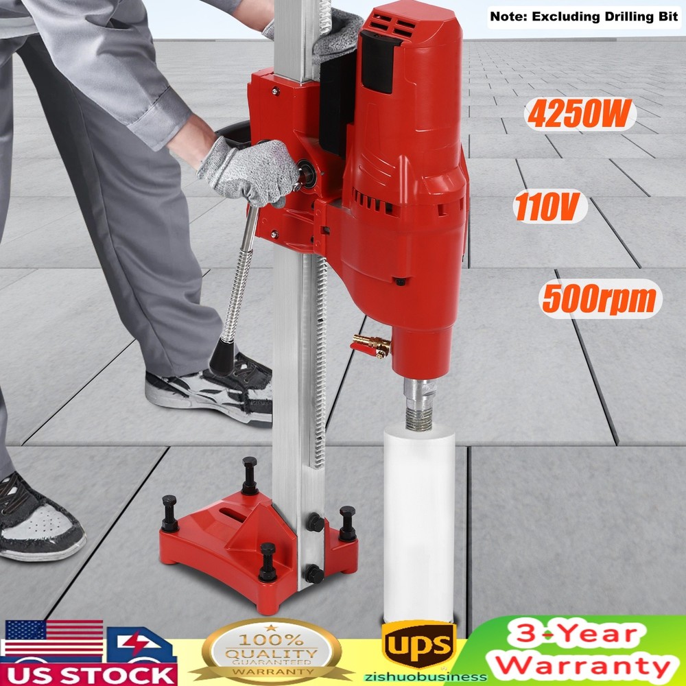 Concrete Core Drill Rig Diamond Core Drill Machine Wet Drilling Rust-proof Drill