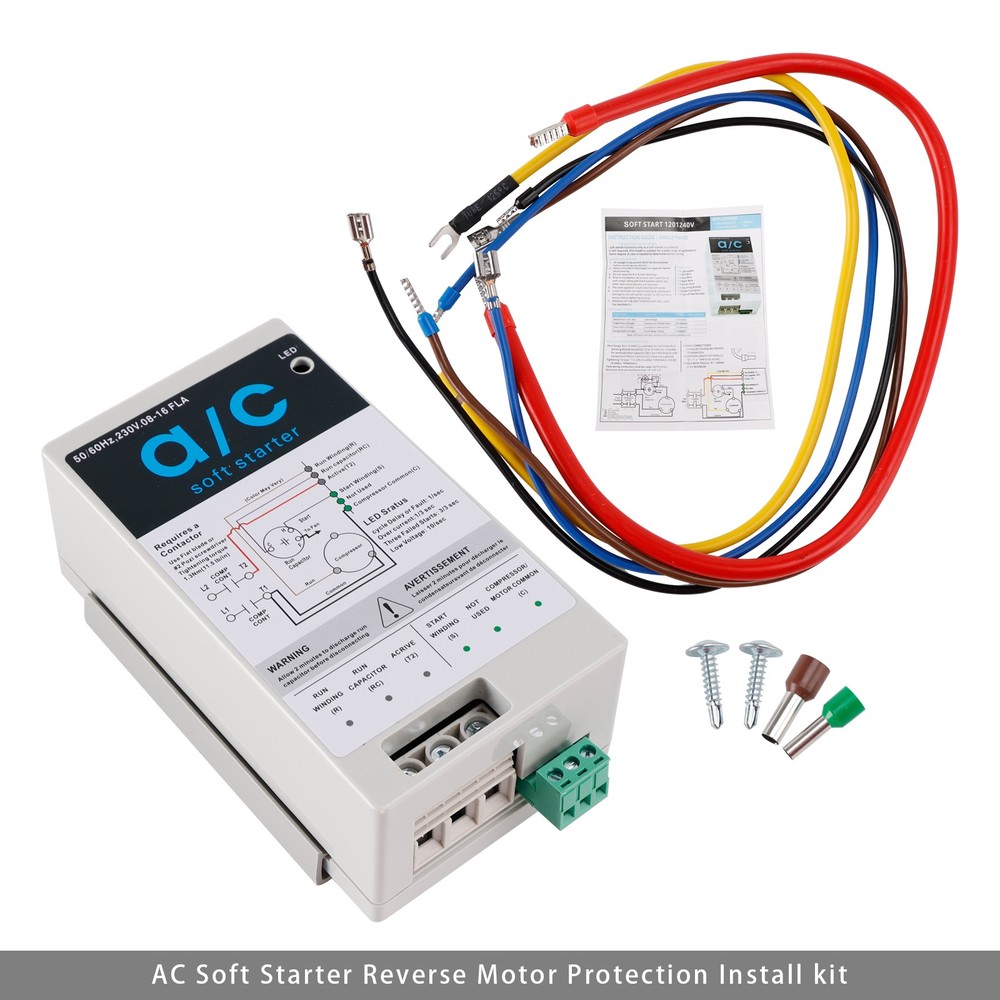 ❄️08-16A Soft Start Module For 1.75-3.5 Ton AC Units Reverse Motor Protection