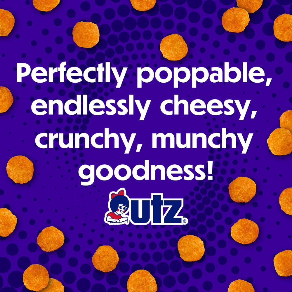 (6 pack) Utz Cheese Balls, 23 oz Barrel