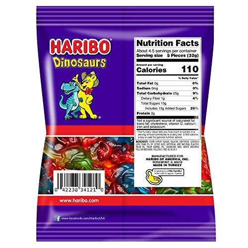 Haribo Gummi Dinosaurs 5 Oz