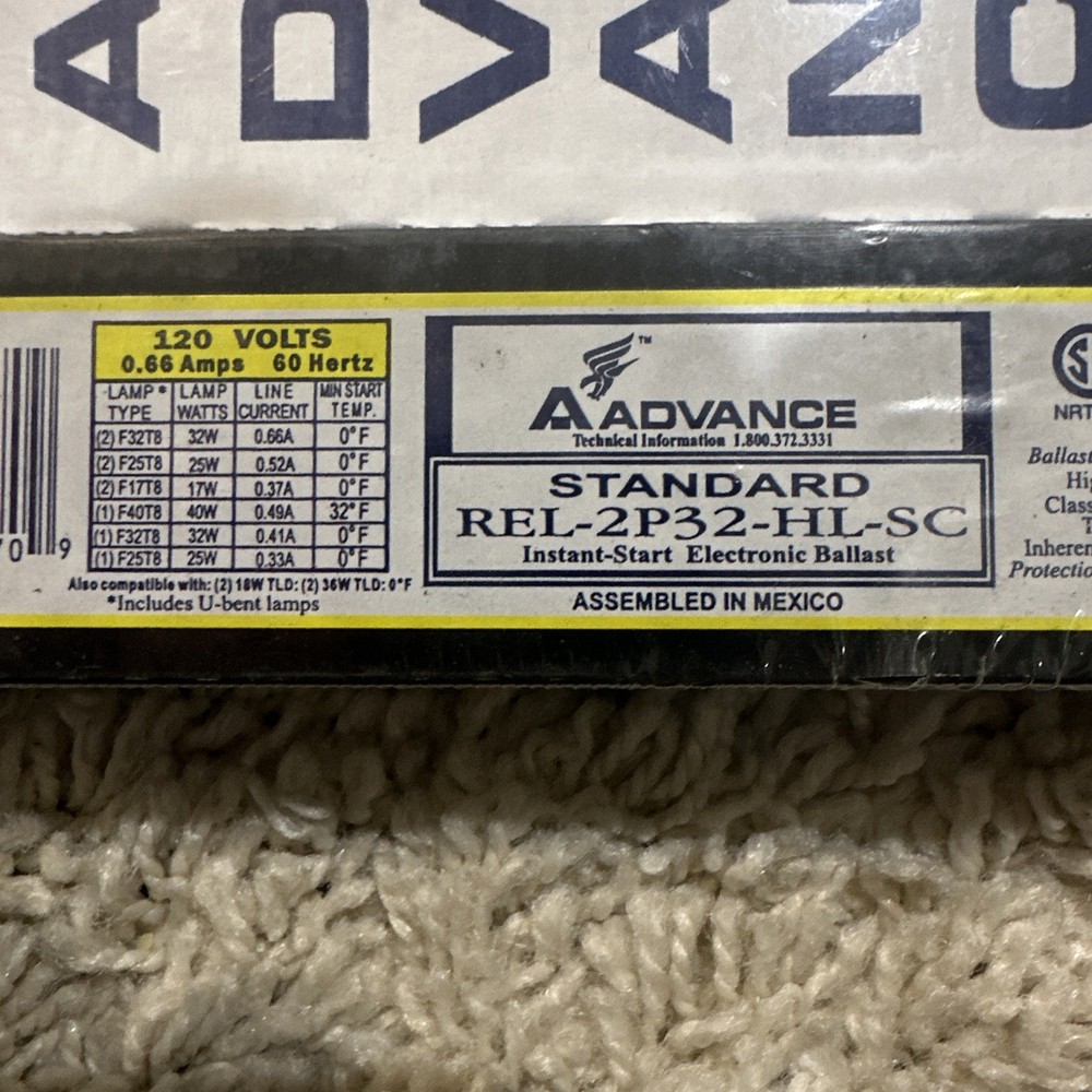 Advance Standard REL-2P32-HL-SC Fluorescent Electronic Ballast