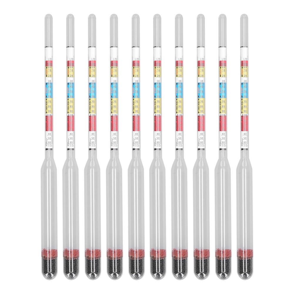 10Pcs Wine Making Meter Accurate And Sensitive Test Jar For Home Brewing