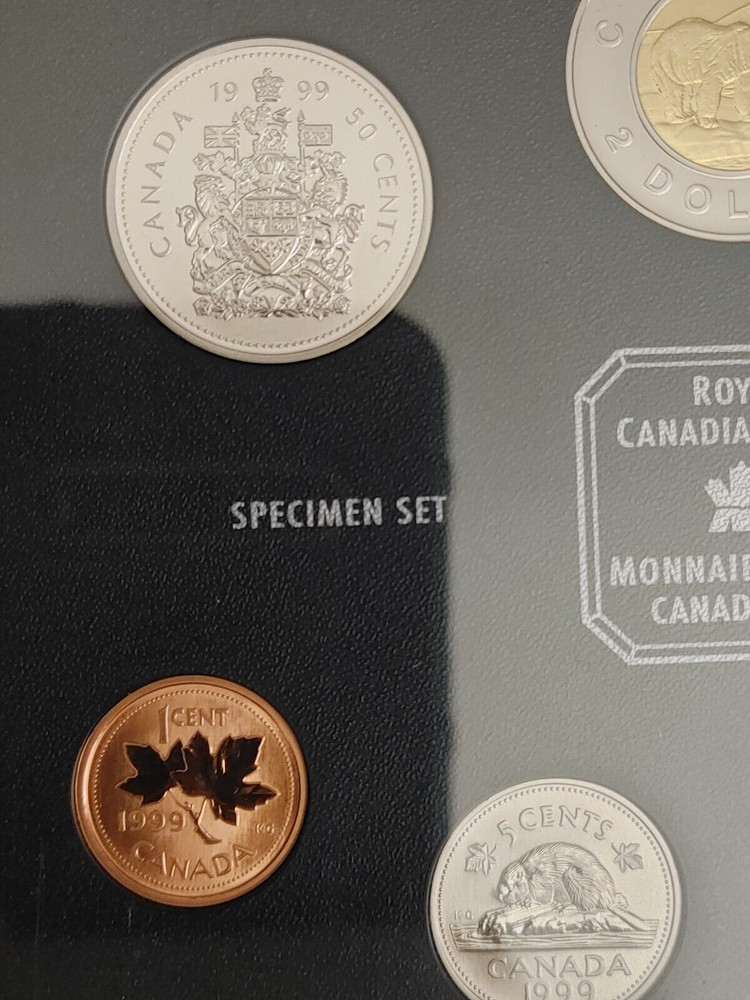 Canada 1999 Specification 7-Coin Set in original presentation Case & COA NO BOX