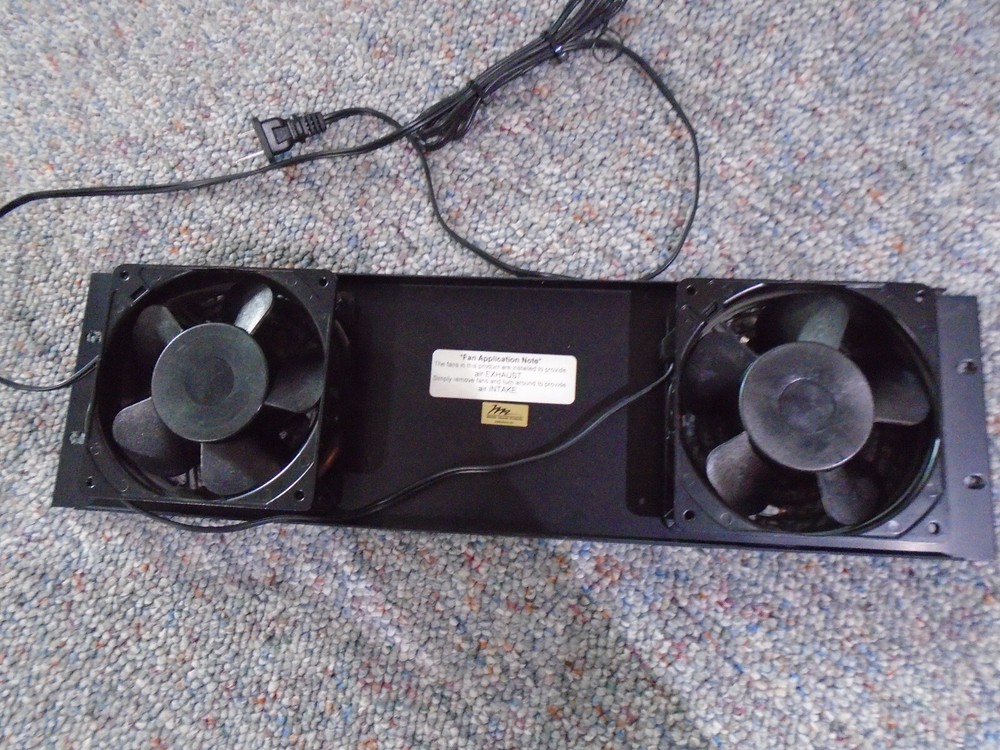 Middle Atlantic QTFP-2 Three Space Quiet Fan Panel with 2 Fans