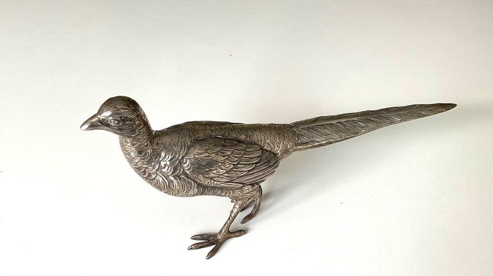 Antique German solid 830 silver Bird Animal Figure