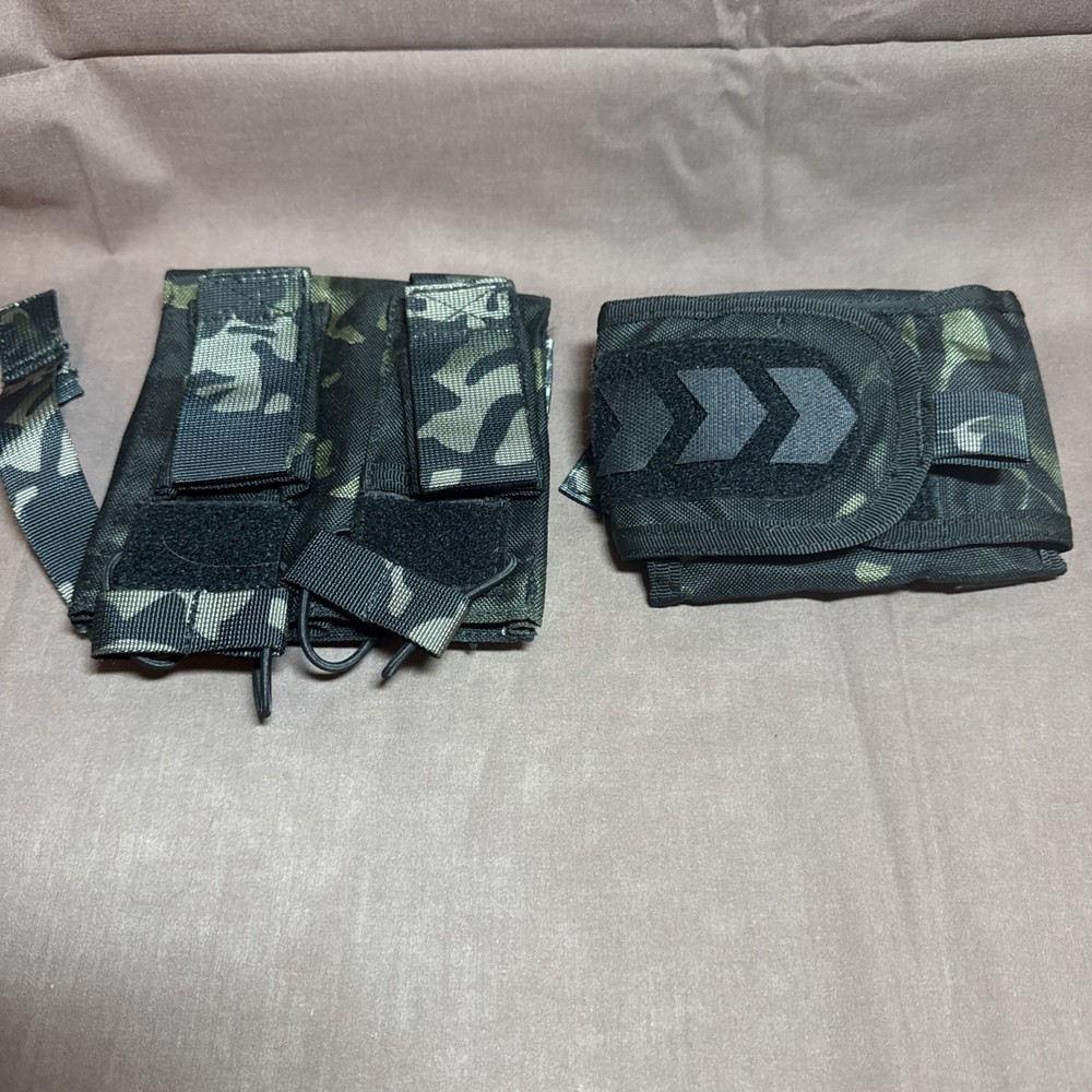 Multicam Black ammo pouch and dump pouch