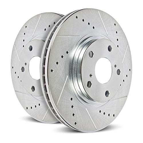 Power Stop JBR1364XPR Rear Evolution Drilled & Slotted Rotor Pair