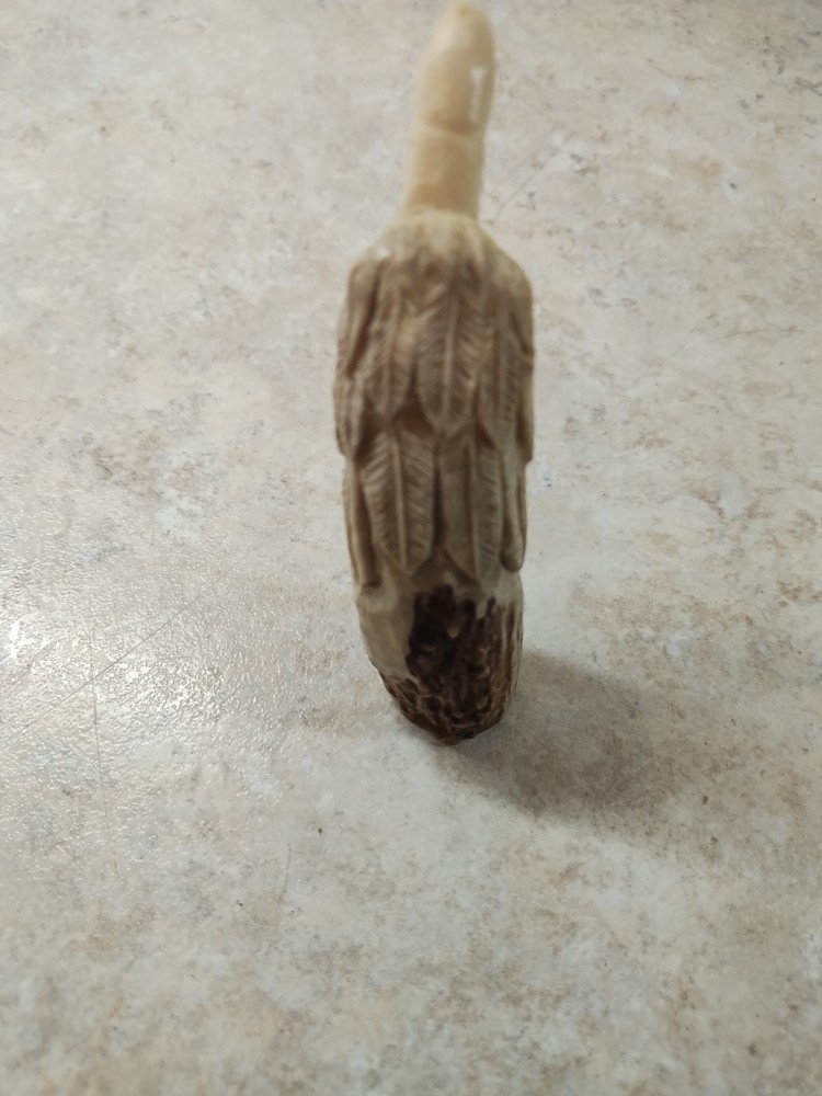 Antler Carving Eagle Head Knife Handle Blank A4