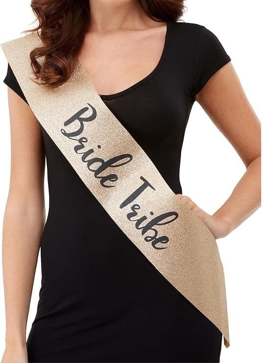 Deluxe Glitter Bride Tribe Sash
