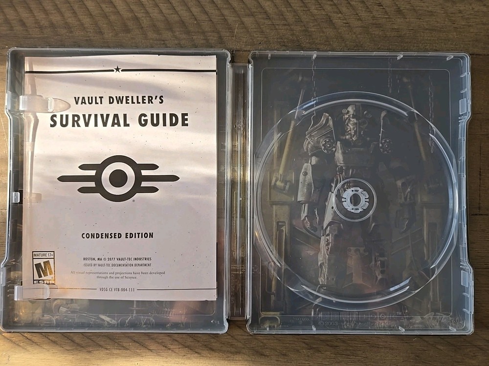 Fallout 4 Steelbook PC CASE ONLY NO GAME