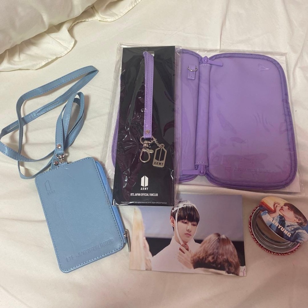BTS Gadget Case Strap Mirror Photo