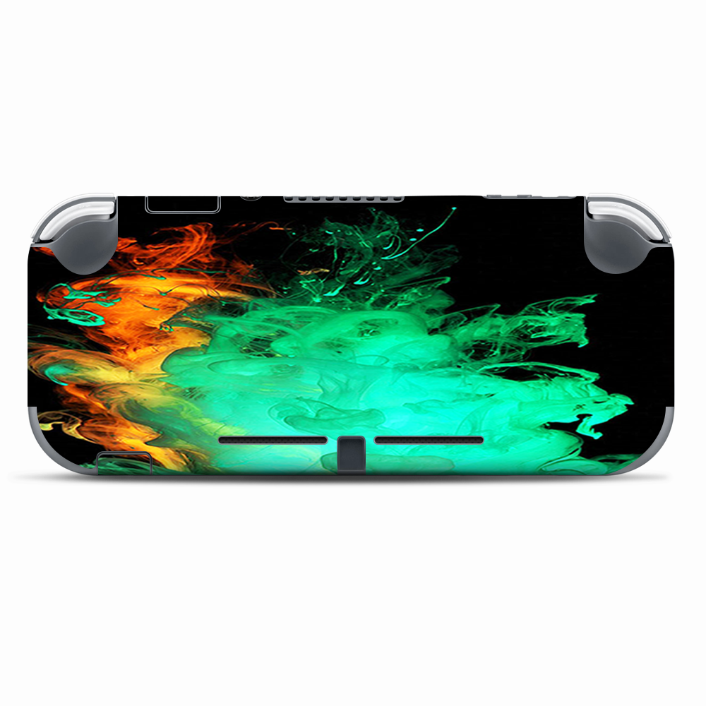 Skins Decals wrap for Nintendo Switch Lite - Orange Green Smoke