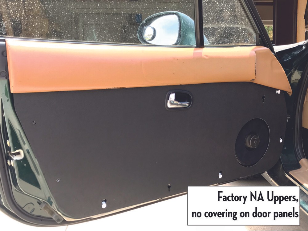 Mazda Miata NB Forever Door Panels; flat panel conversion door cards