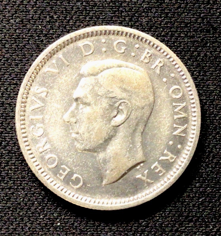 1938 British Silver 6 Pence! ENN Coins
