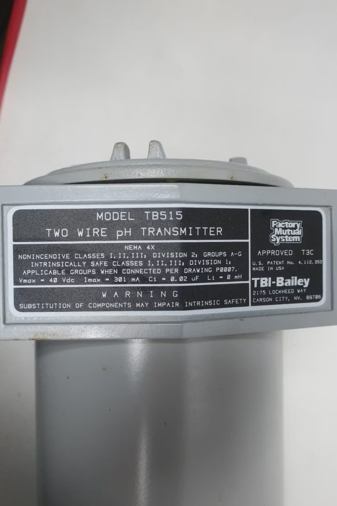 Bailey TB515 Two Wire Ph Transmitter