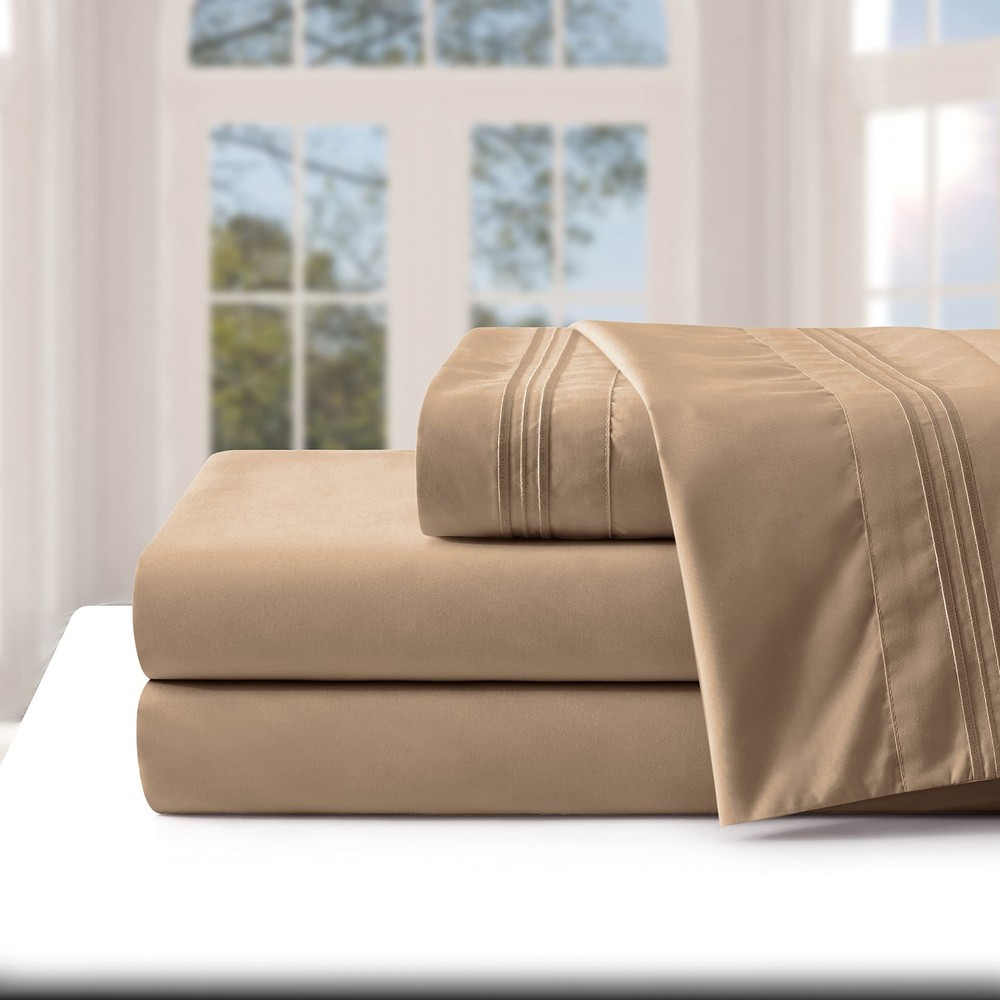 Extra Deep Pocket Full Size Sheets Set - Hotel Luxury 1800 Thread Count Sheet...