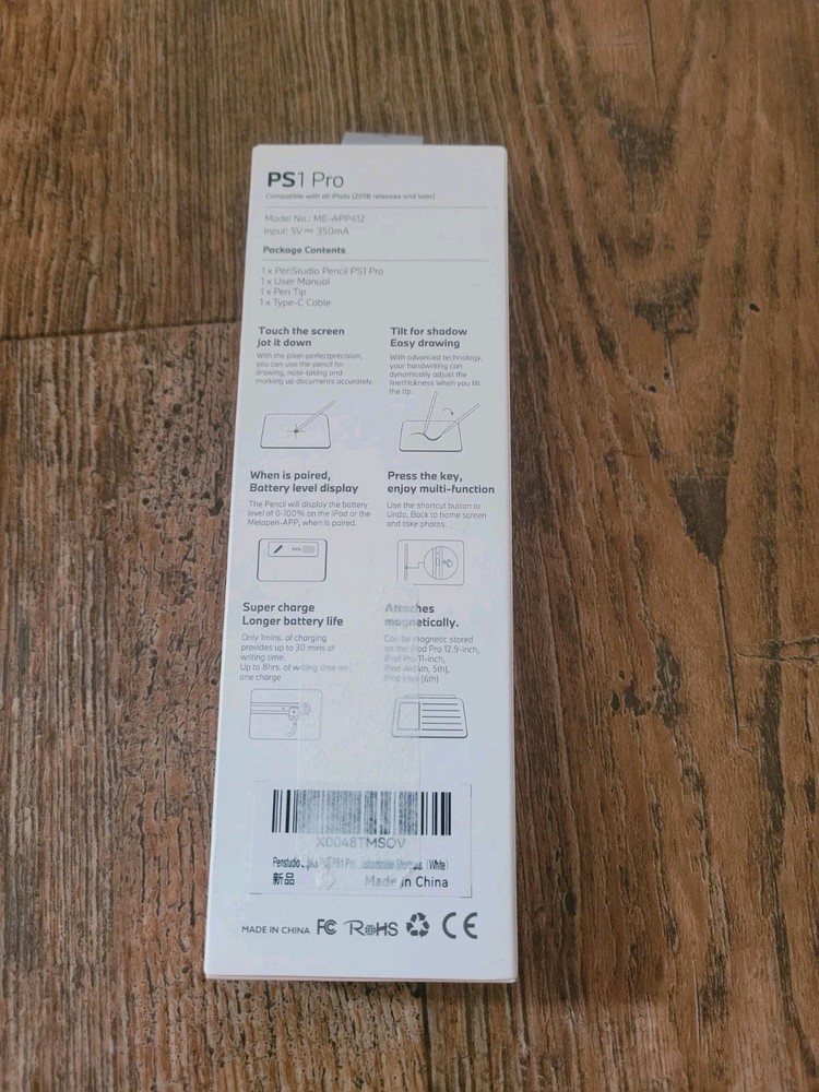 Pen Studio Ps1 Pro Pen For Tablets/Ipads New