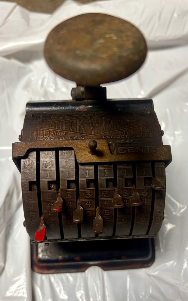 Vintage Hedman Check Writer