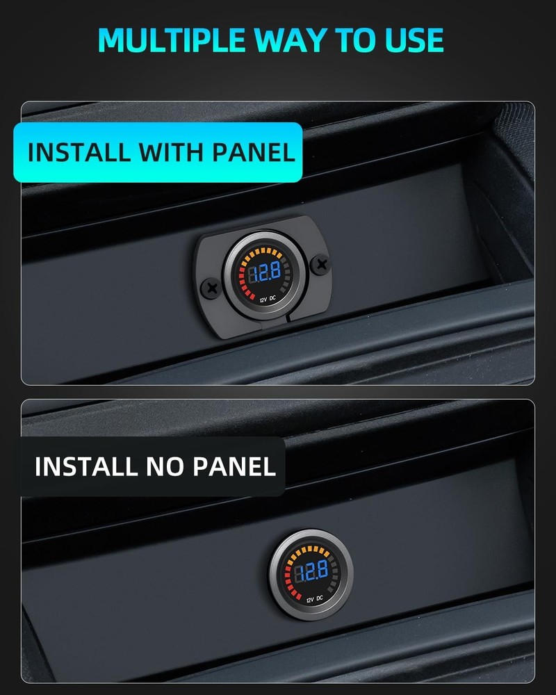 12V Battery Voltage Gauge for Low Voltage & Electrical Issues