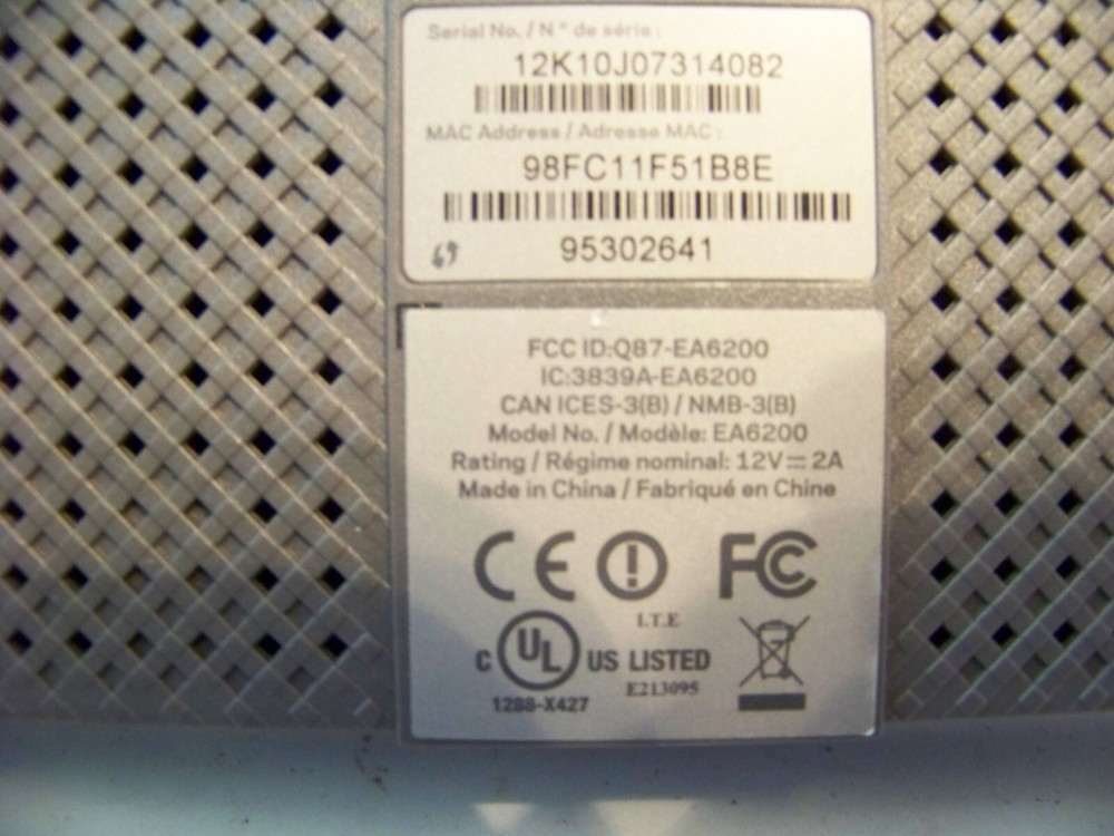 Linksys EA6200 Dual Band Router - Previously Owned