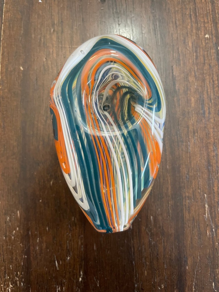 3” Glass Pipe Bowl Pipe Pebble Swirl