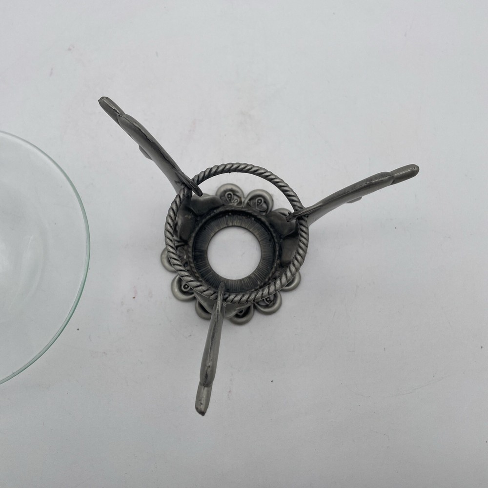 Vintage Pewter Incense Burner-Dolphins