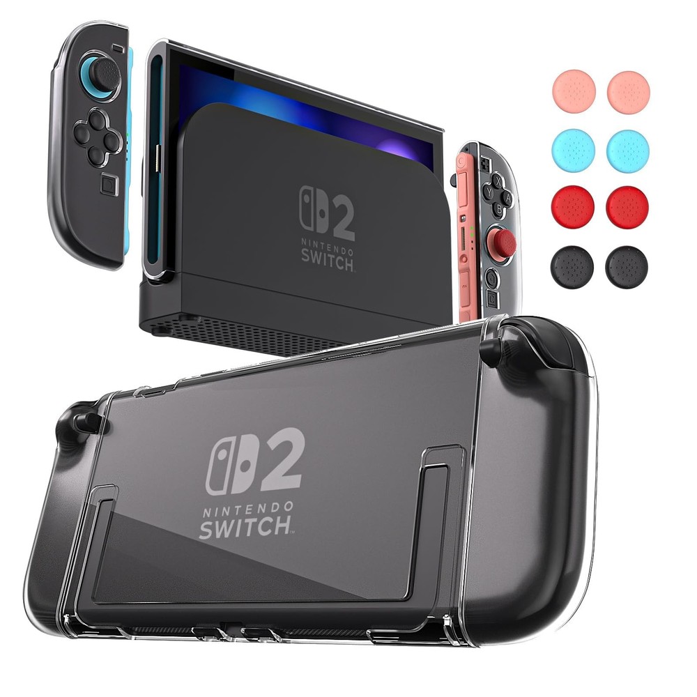 Switch 2 Dockable Case with Screen Protector - Clear 2 7.9inch,