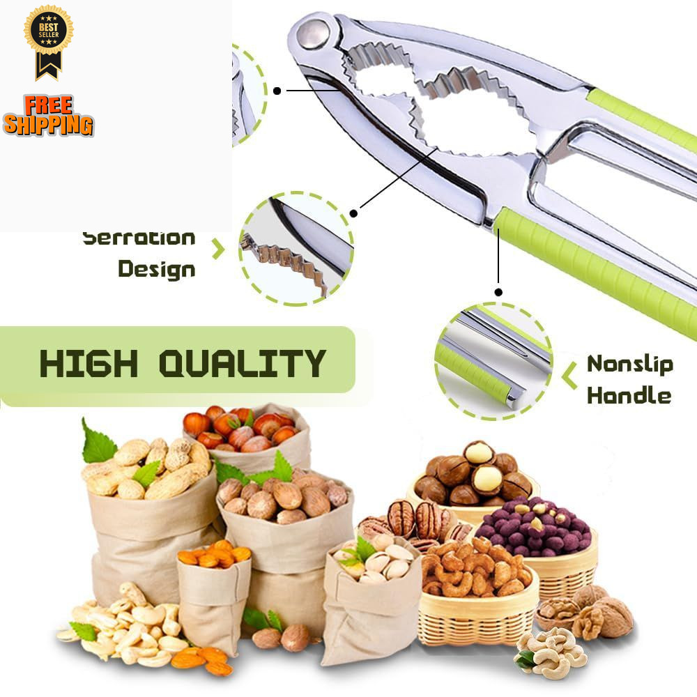 Nut Cracker, Nutcracker, Seafood Tools, Walnut Cracker for 3 Piece Set, Green