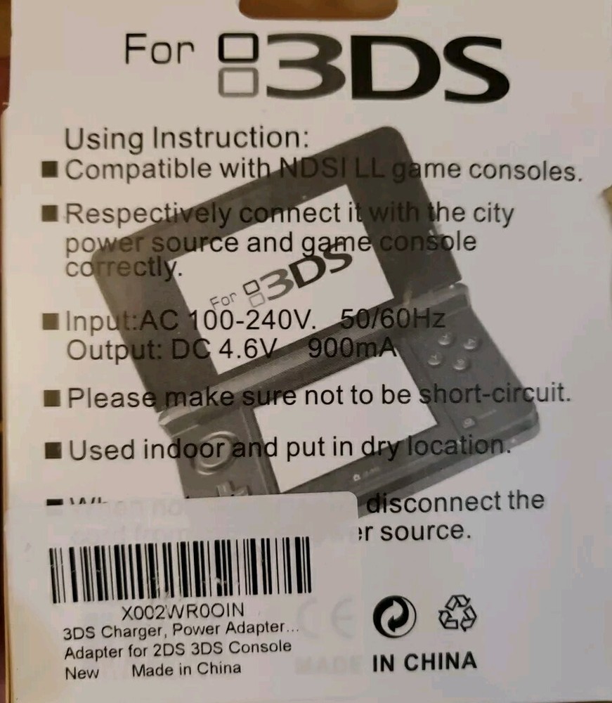 New AC Adapter Nintendo 3DS