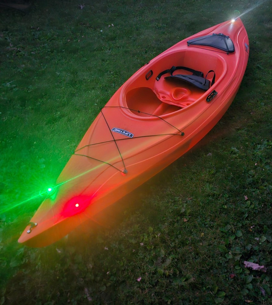 Navigation LED Lights, Kayak, canoe, Red, Green & White, Waterproof