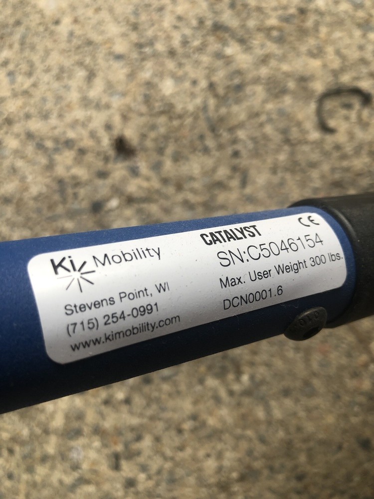 KI mobility Catalyst folding wheelchair Frame 16” Wide x 18” Deep