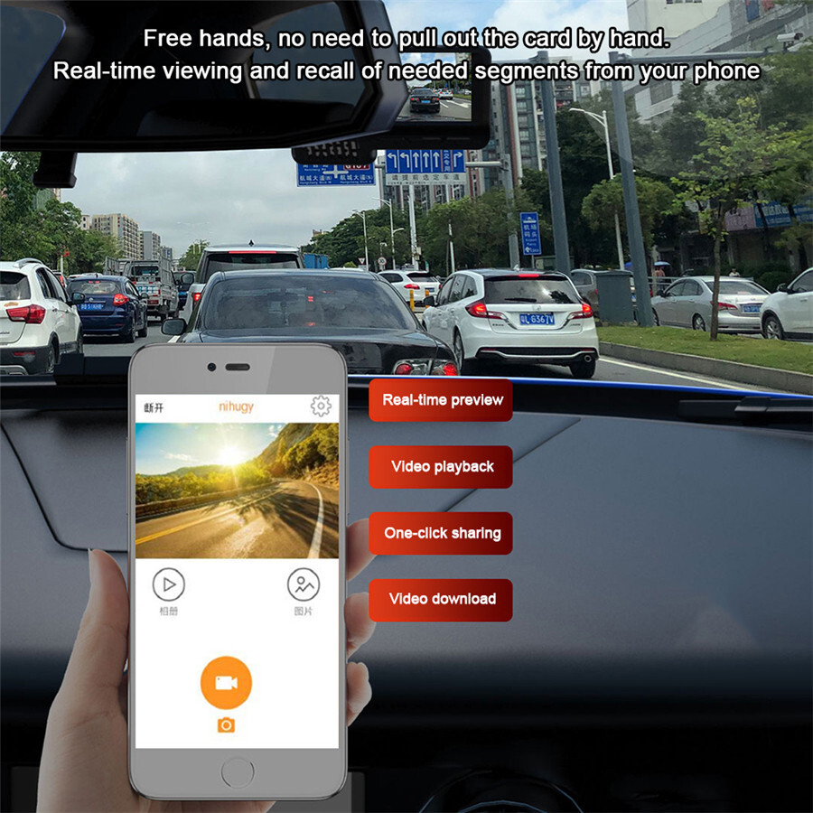 Car Android DVR Dash Camera USB WIFI Video Recorder 1080P Night Vision G-sensor