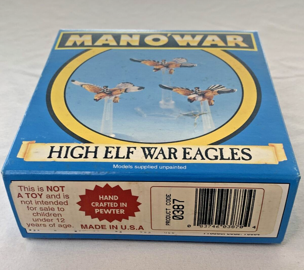 Games Workshop Man O' War High Elf War Eagles New Open Box